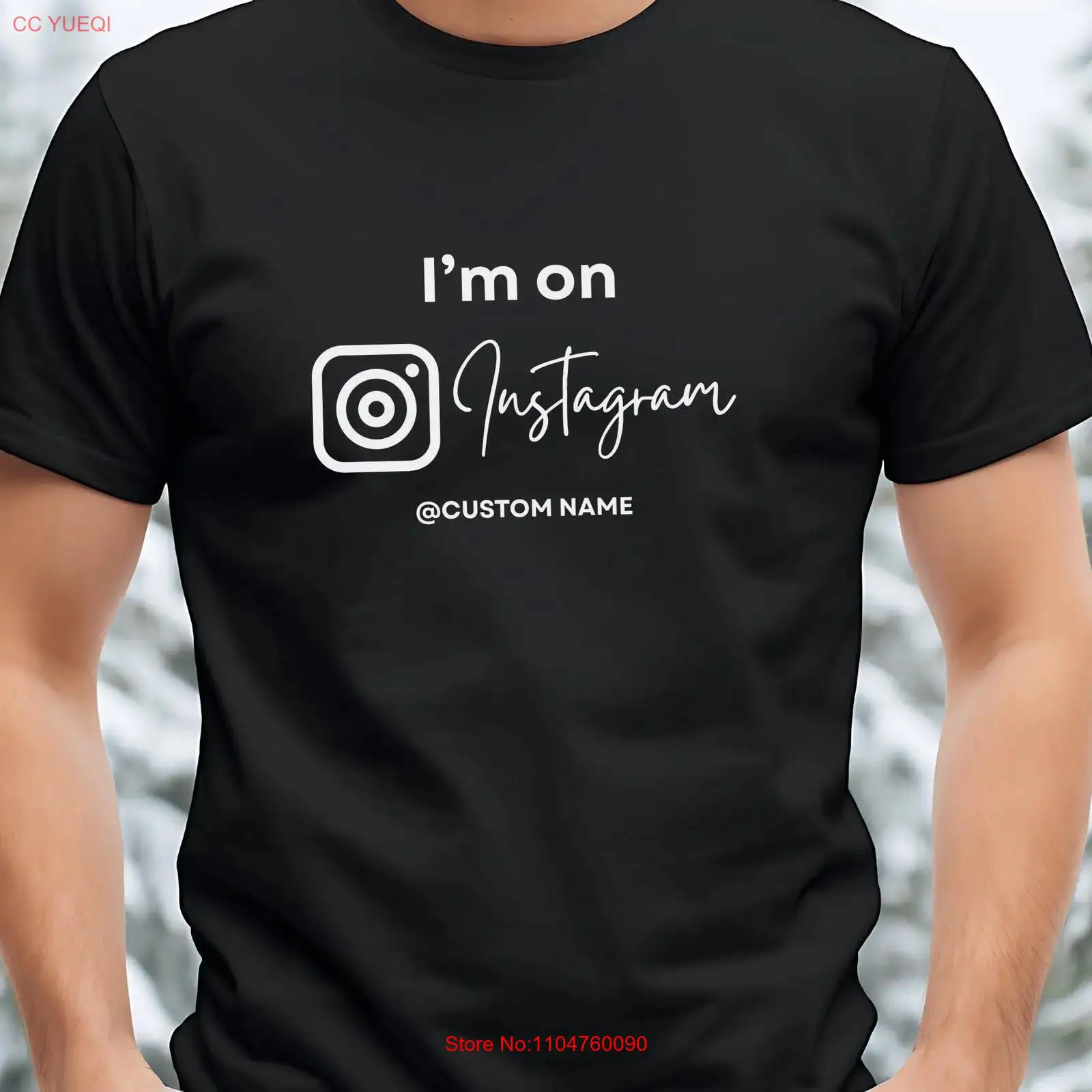 Vintage Fashion Instagram - Instagram T Shirt I'm On Custom