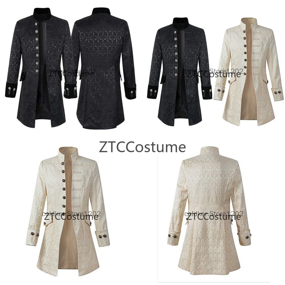 Vintage Victorian Fashion - Steampunk Victorian Prince Overcoat Medieval Renaissance