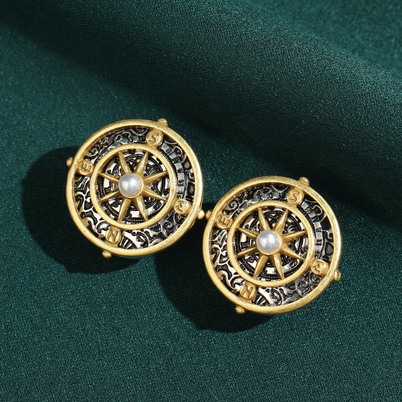 Vintage Fashion Jewelry Brands - Vintage Jewelry For Woman Compass Earrings