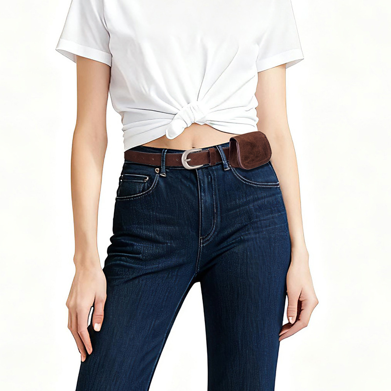 Vintage Fashion Instagram - Fashionable High-End Vintage Suede Belt Waist