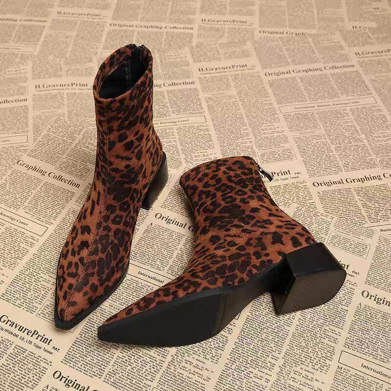 Vintage Fashion Female - New Low Heel Women Mordern Ankle