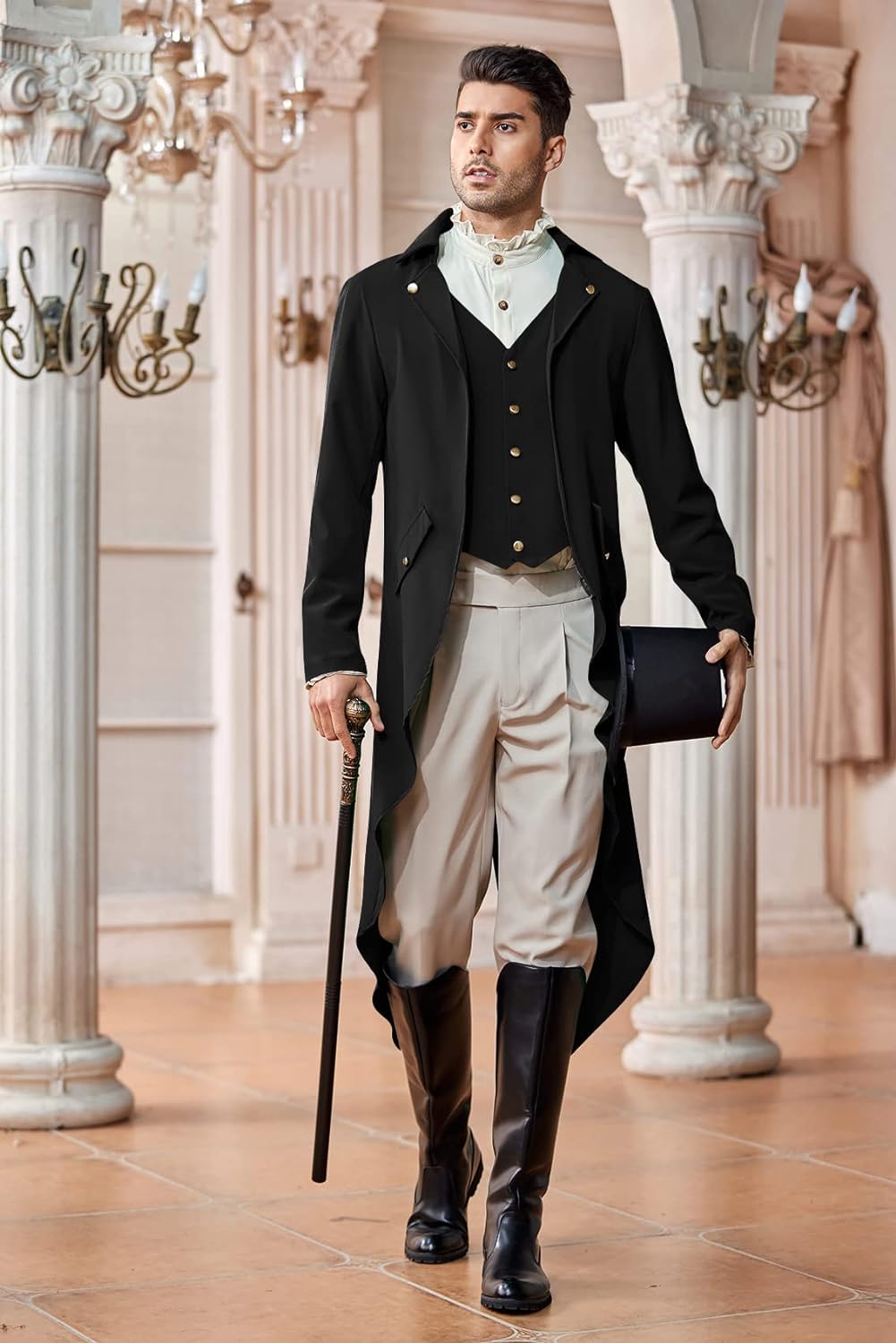 Mens Steampunk Gothic Jacket V - Vintage Victorian Fashion recension och pris
