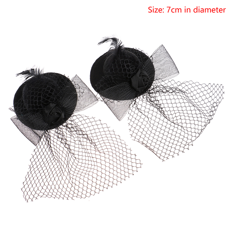 1Pcs 7cm Doll Fashion Lady Bow - Vintage Fashion Hats recension och pris