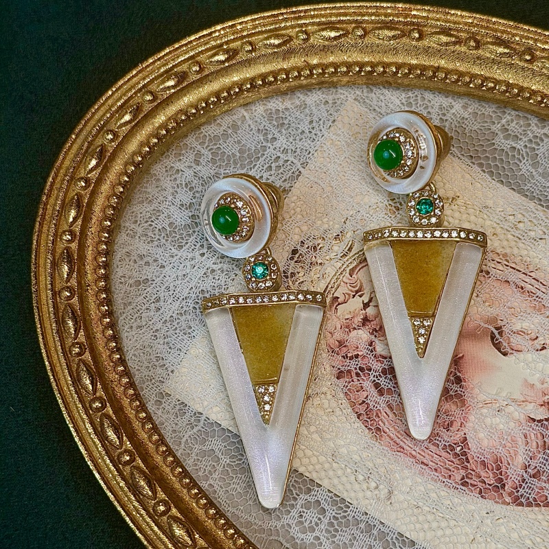 Vintage Green Glazed Glacier W - Vintage Fashion Jewelry Brands recension och pris