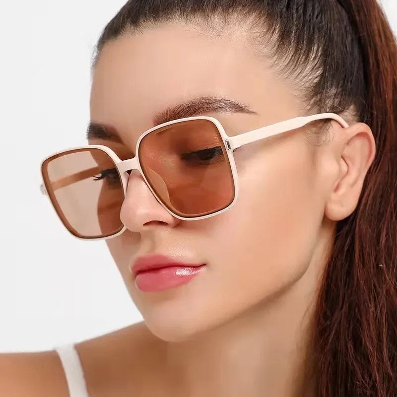 Vintage Oversized Square Sungl - Vintage Fashion Female recension och pris