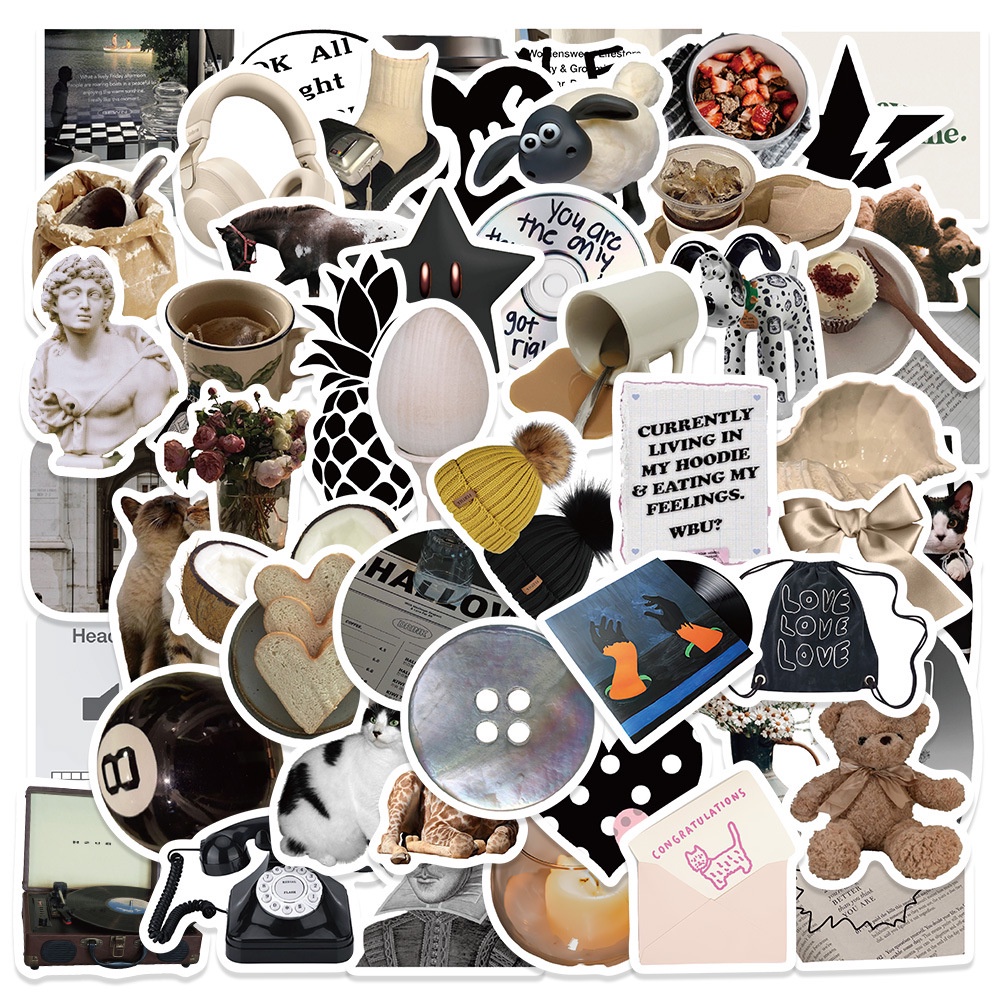 60PCS Modern Fashion 3D Classi - Vintage Fashion Store recension och pris