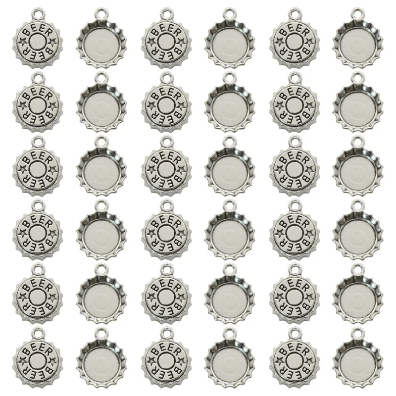 15PCS Antique Silver Plated Be - Vintage Fashion Earrings recension och pris