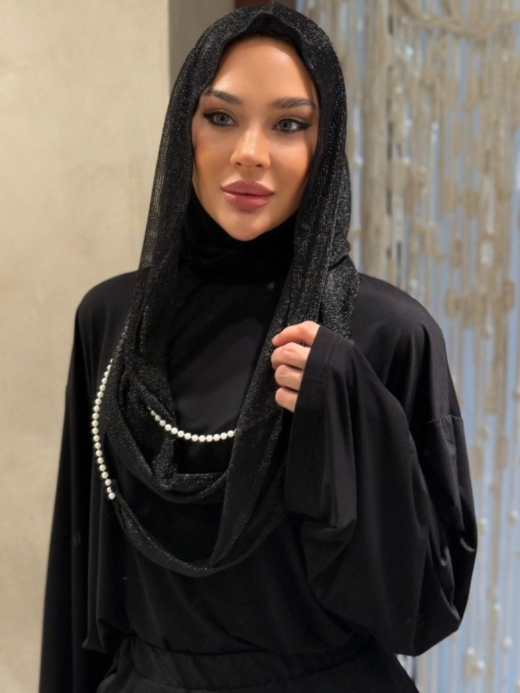 New Dubai Hood Hijab Pearl Lan - Vintage Fashion Hats recension och pris