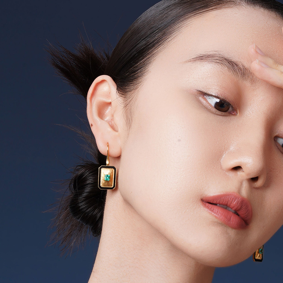 Young Vintage Luxury Green Sap - Vintage Fashion Earrings recension och pris