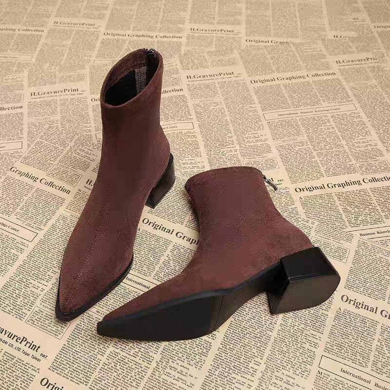 New Low Heel Women Mordern Ank - Vintage Fashion Female recension och pris