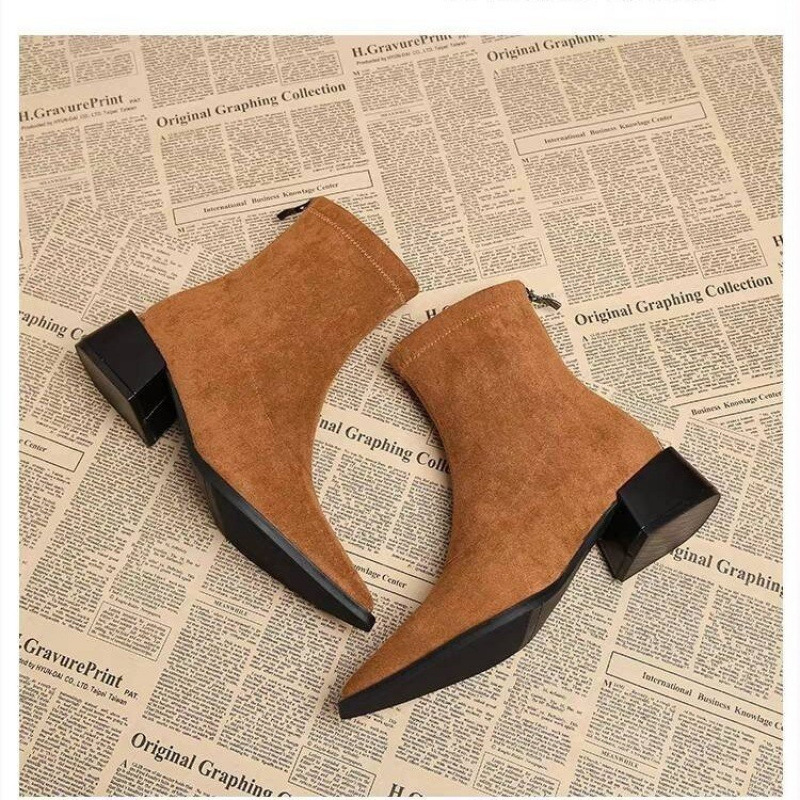 New Low Heel Women Mordern Ank - Vintage Fashion Female recension och pris