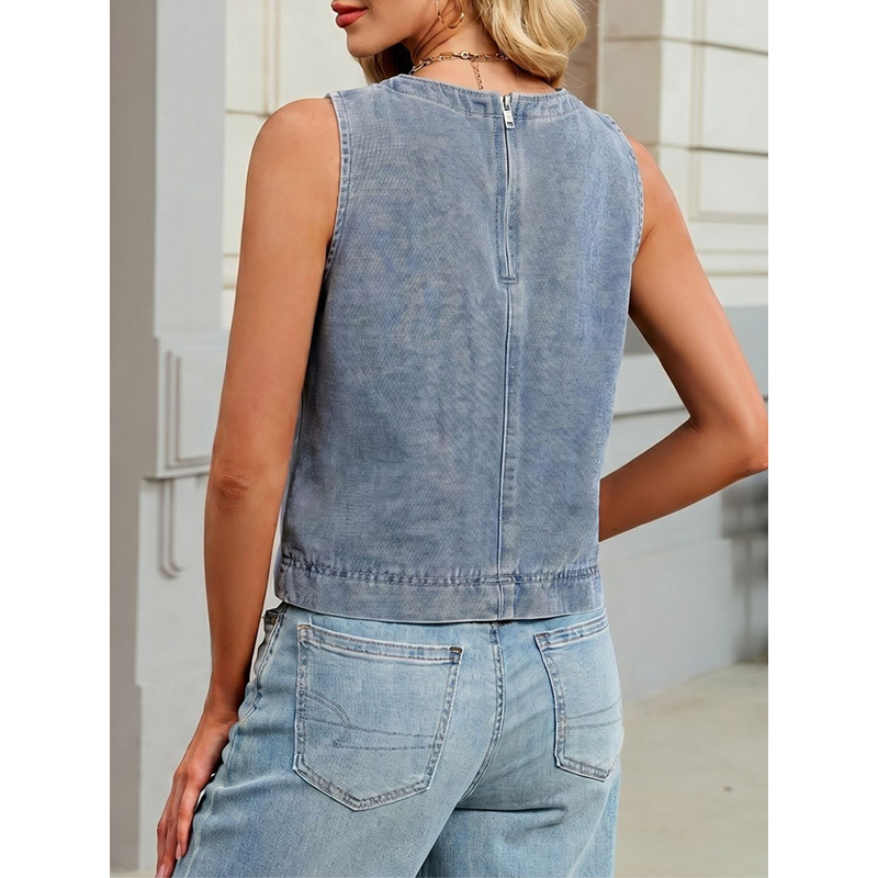 Benuynffy Casual Round Neck De - Vintage Fashion Female recension och pris