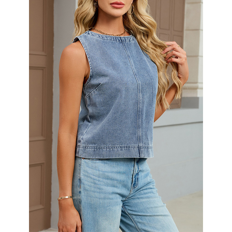 Benuynffy Casual Round Neck De - Vintage Fashion Female recension och pris