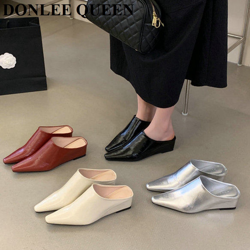 Women Fashion Close Toe Mule S - Vintage Fashion Female recension och pris