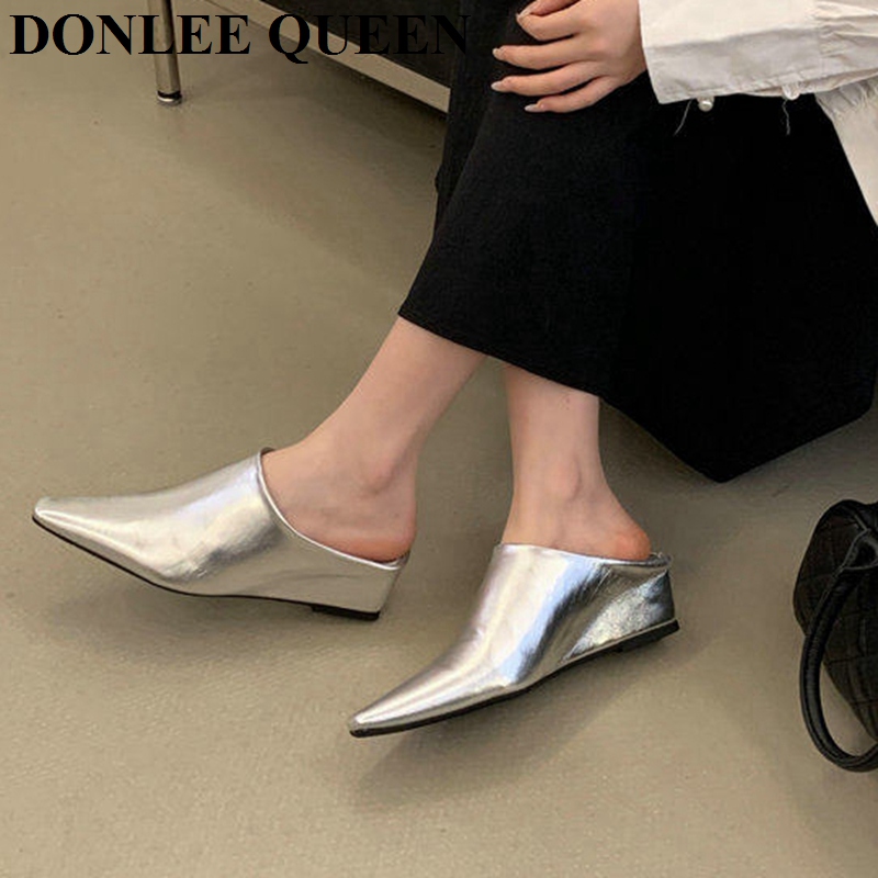 Women Fashion Close Toe Mule S - Vintage Fashion Female recension och pris