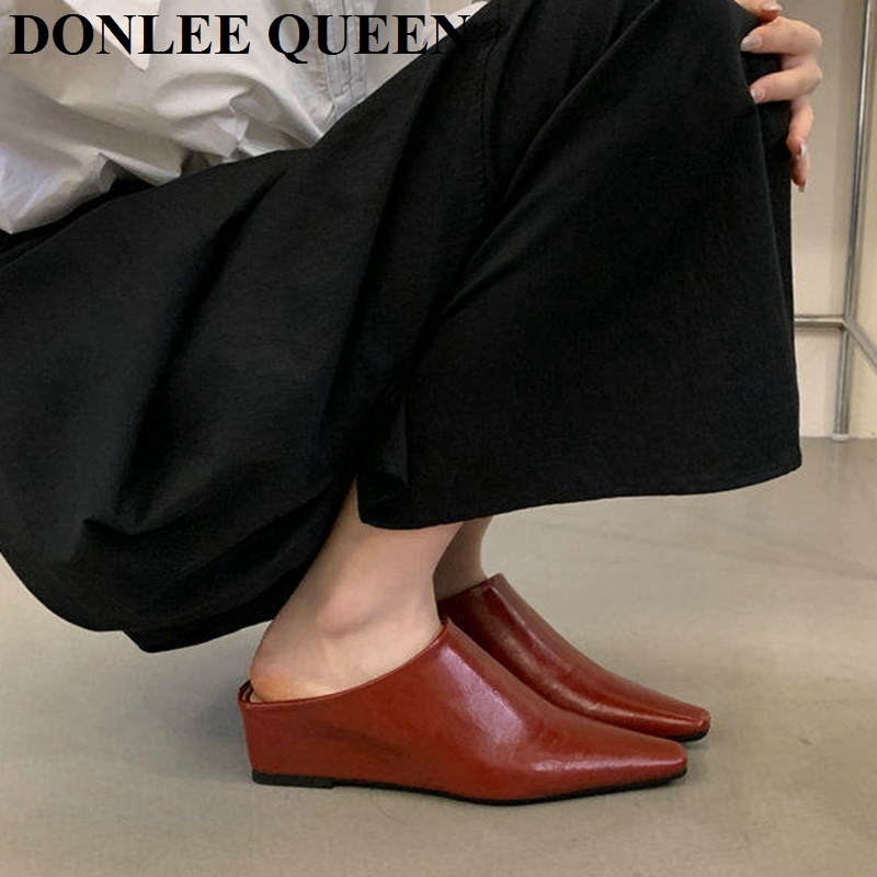 Women Fashion Close Toe Mule S - Vintage Fashion Female recension och pris