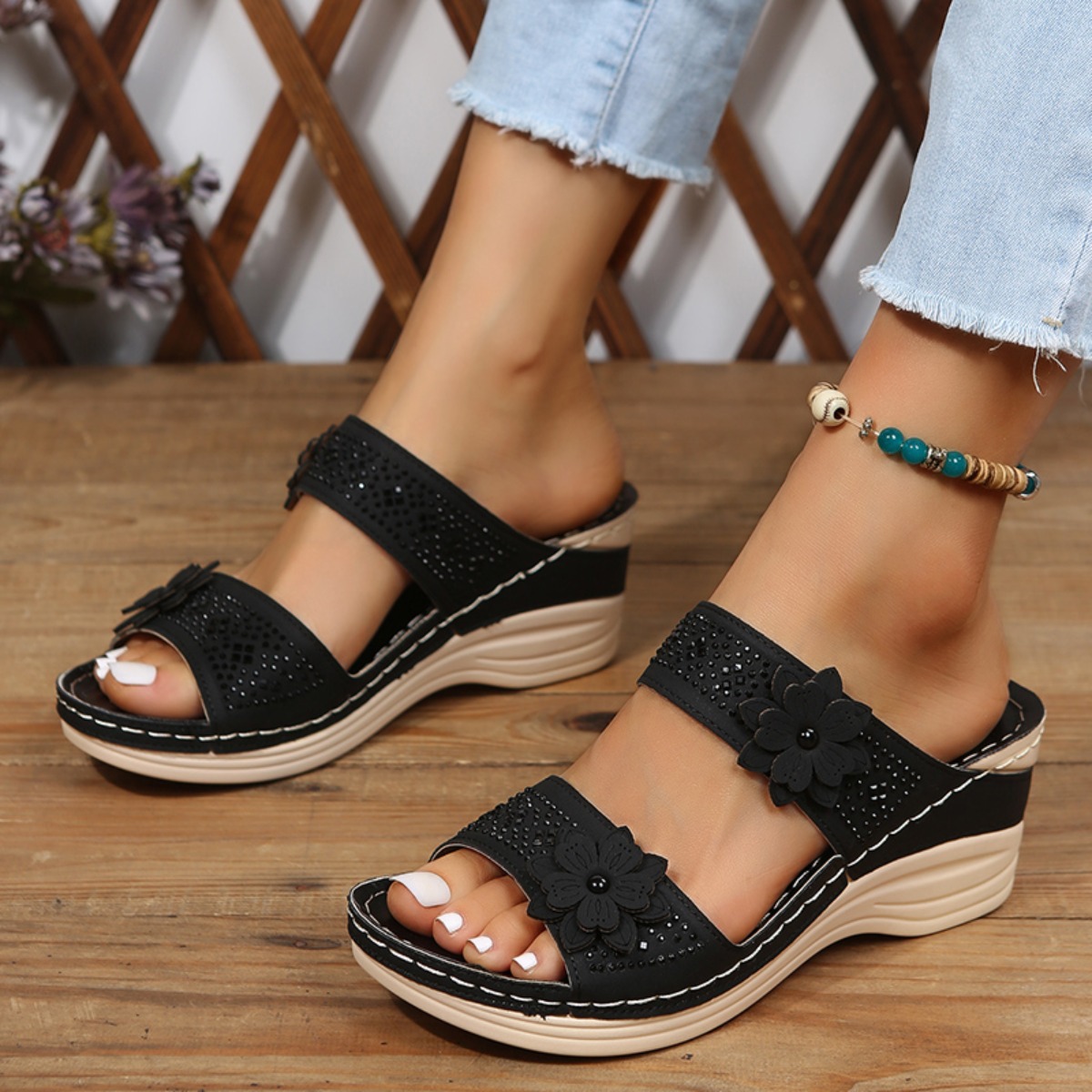 New Fashion Summer Women Wedge - Vintage Fashion Female recension och pris