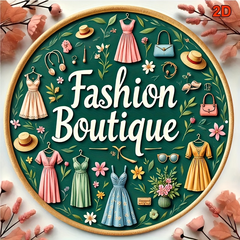 Vintage Fashion Metal Wall Sig - Vintage Fashion Store recension och pris