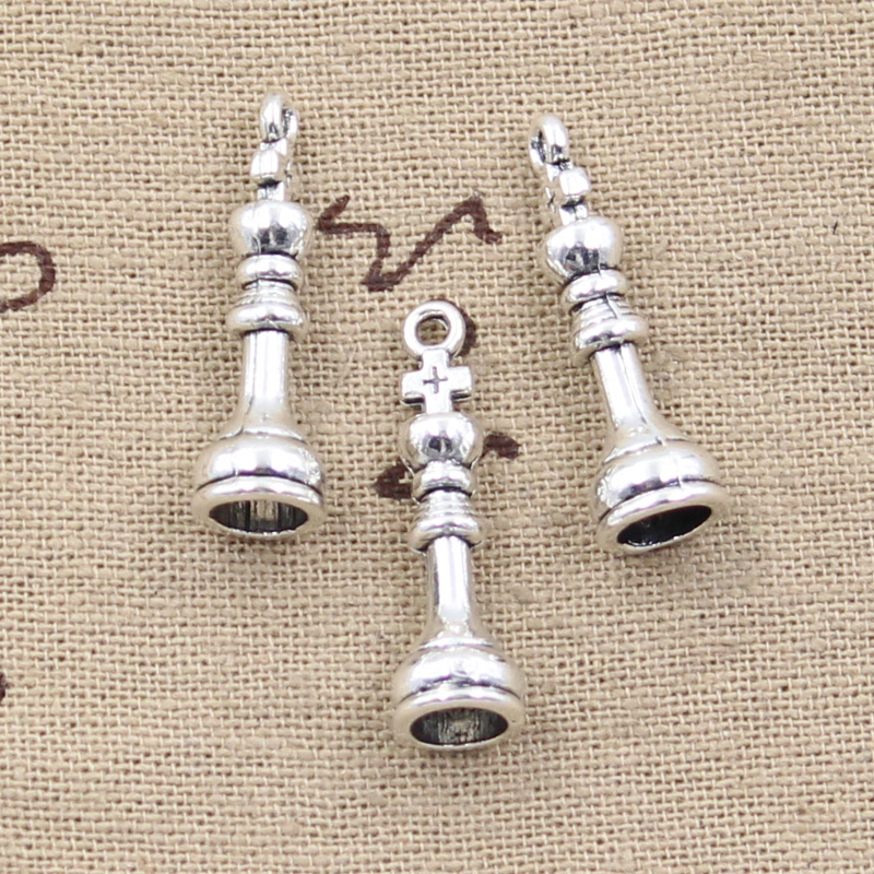 10pcs Charms Chess Knight Bish - Vintage Fashion Queen recension och pris