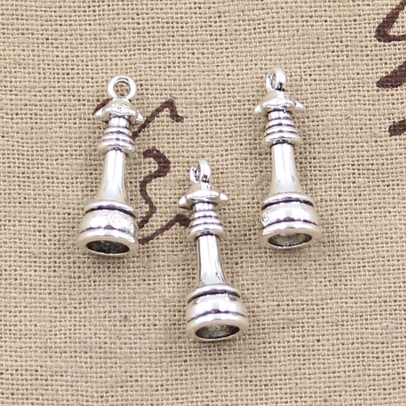 10pcs Charms Chess Knight Bish - Vintage Fashion Queen recension och pris